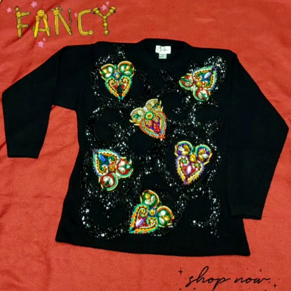 Vintage Carducci sweater very detailed